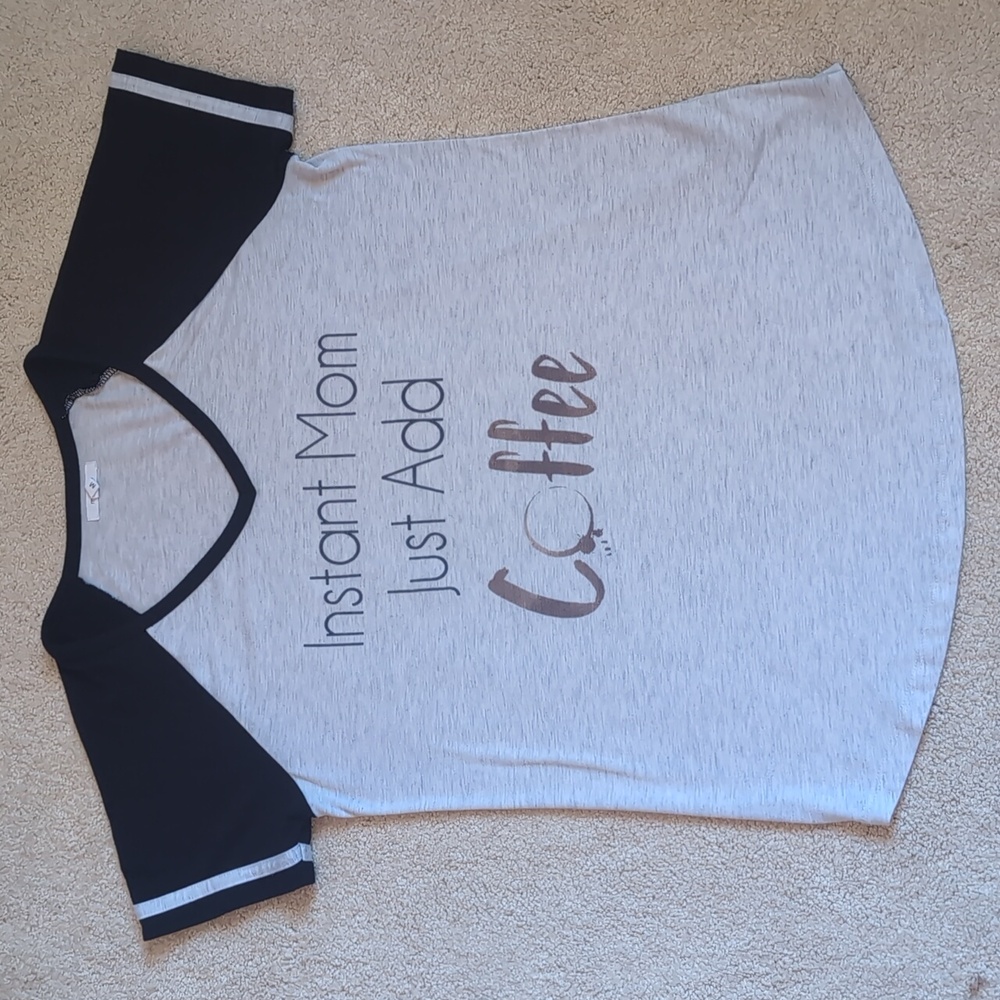 Instant Mom Coffee Raglan Tee - Picture 6 of 7